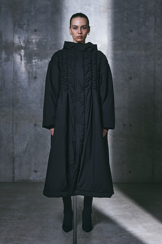 Padded Long Hooded Coat
