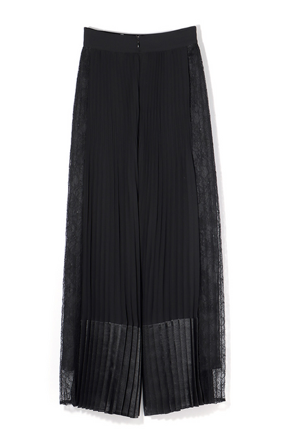 Multi Texture Pleated Pants