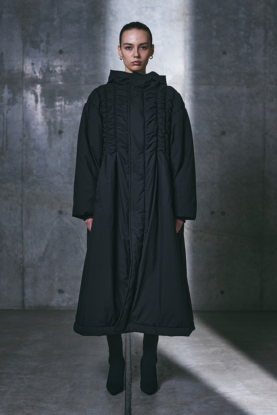 Padded Long Hooded Coat – aula-tokyo