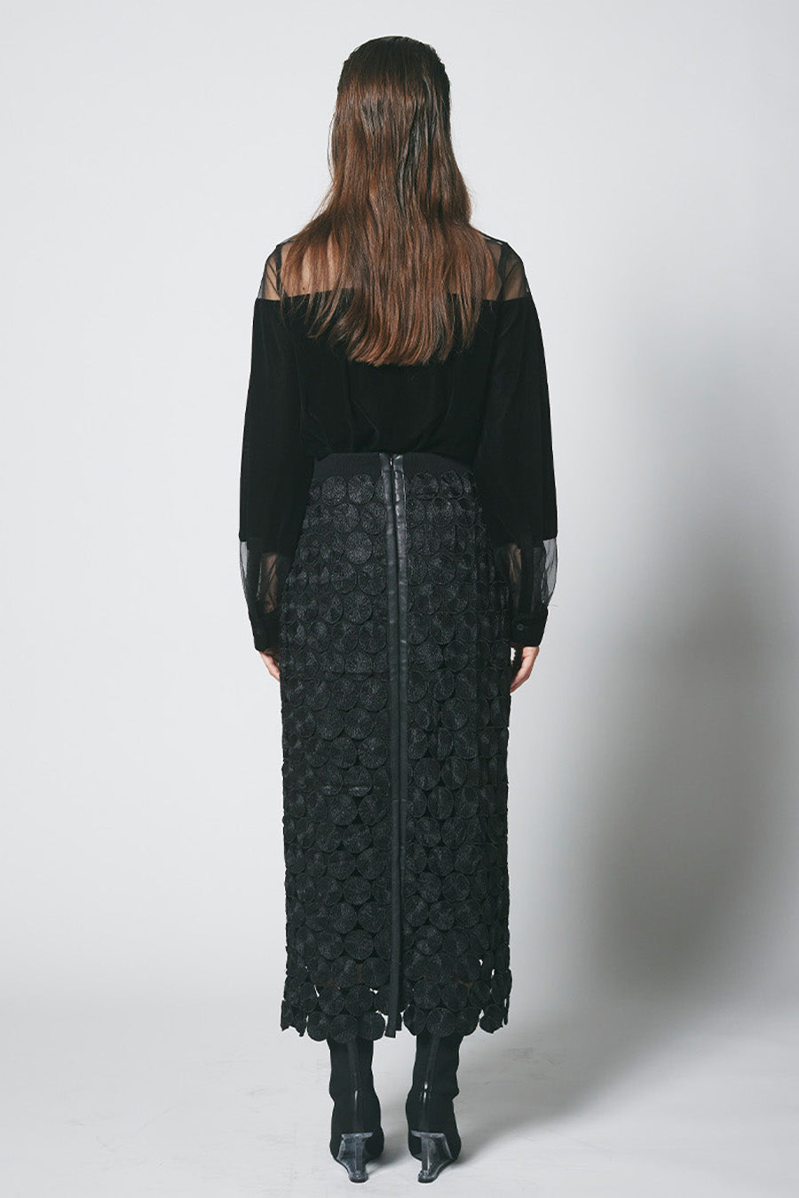 Round Pattern Lace Skirt – aula-tokyo