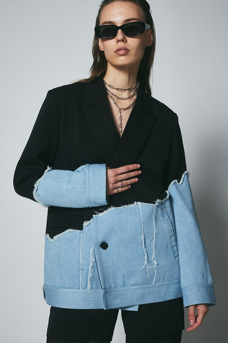 Contrast Denim Jacket – aula-tokyo