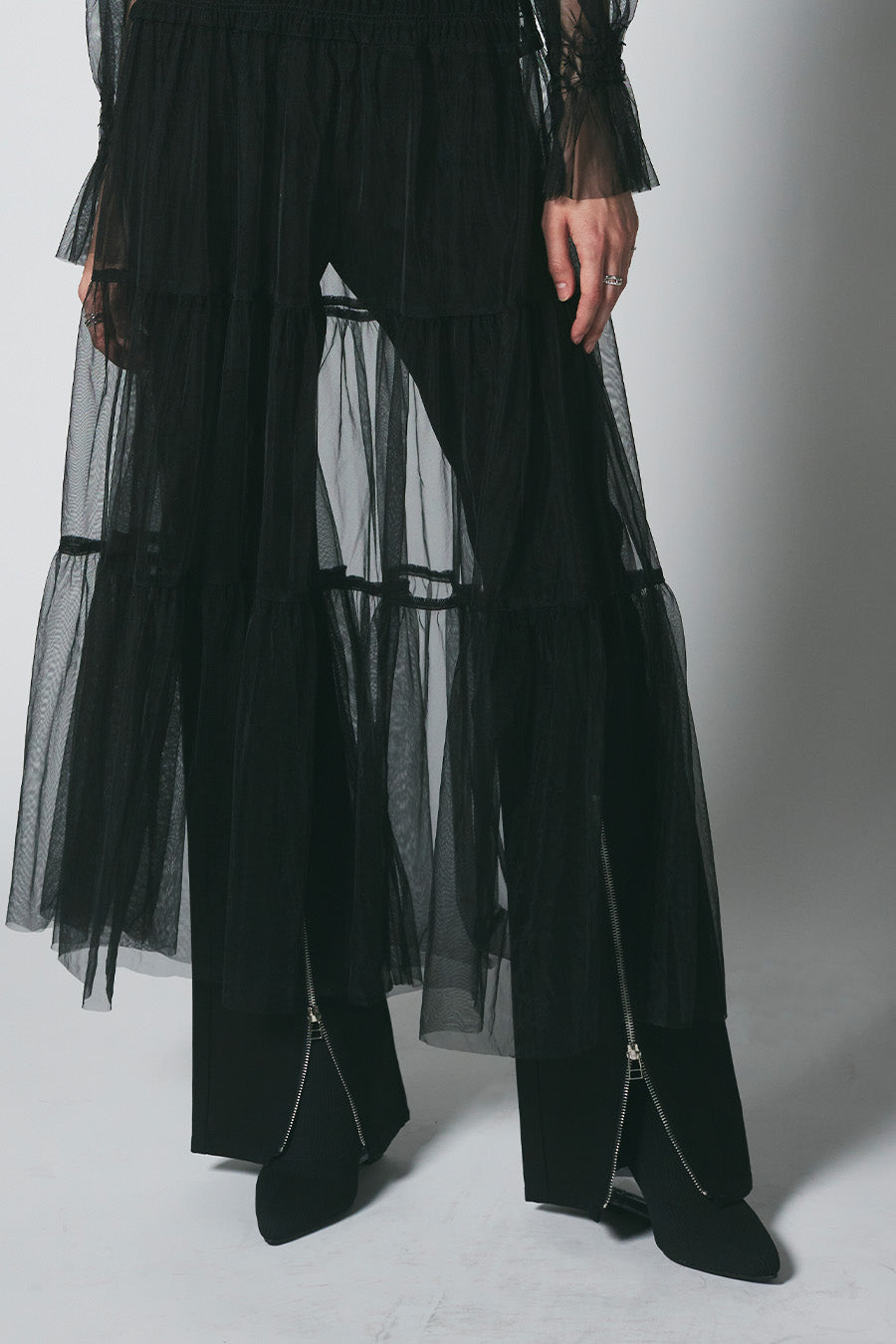Center Zip Flare Pants/前センタージップパンツ – aula-tokyo