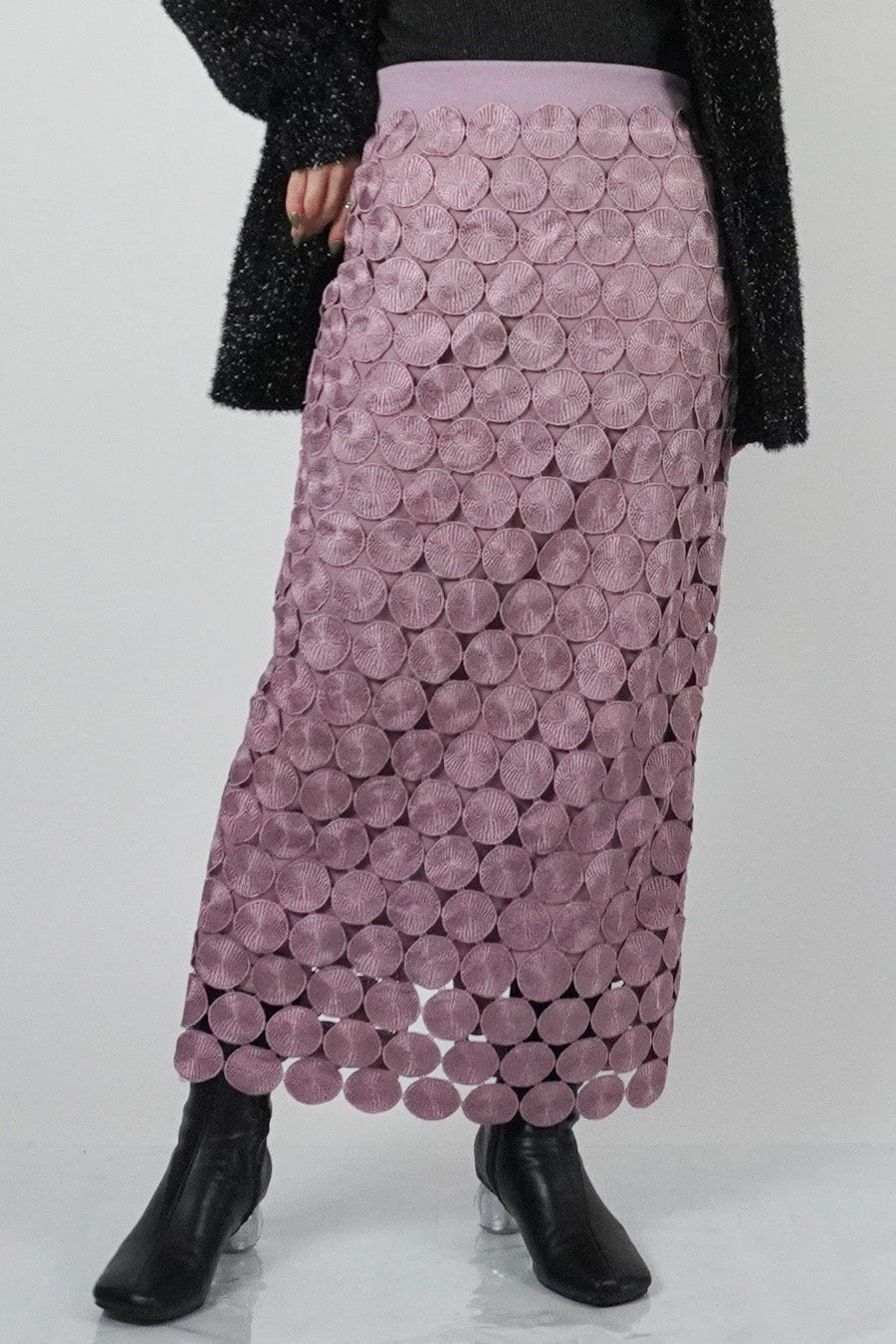 Round Pattern Lace Skirt – aula-tokyo